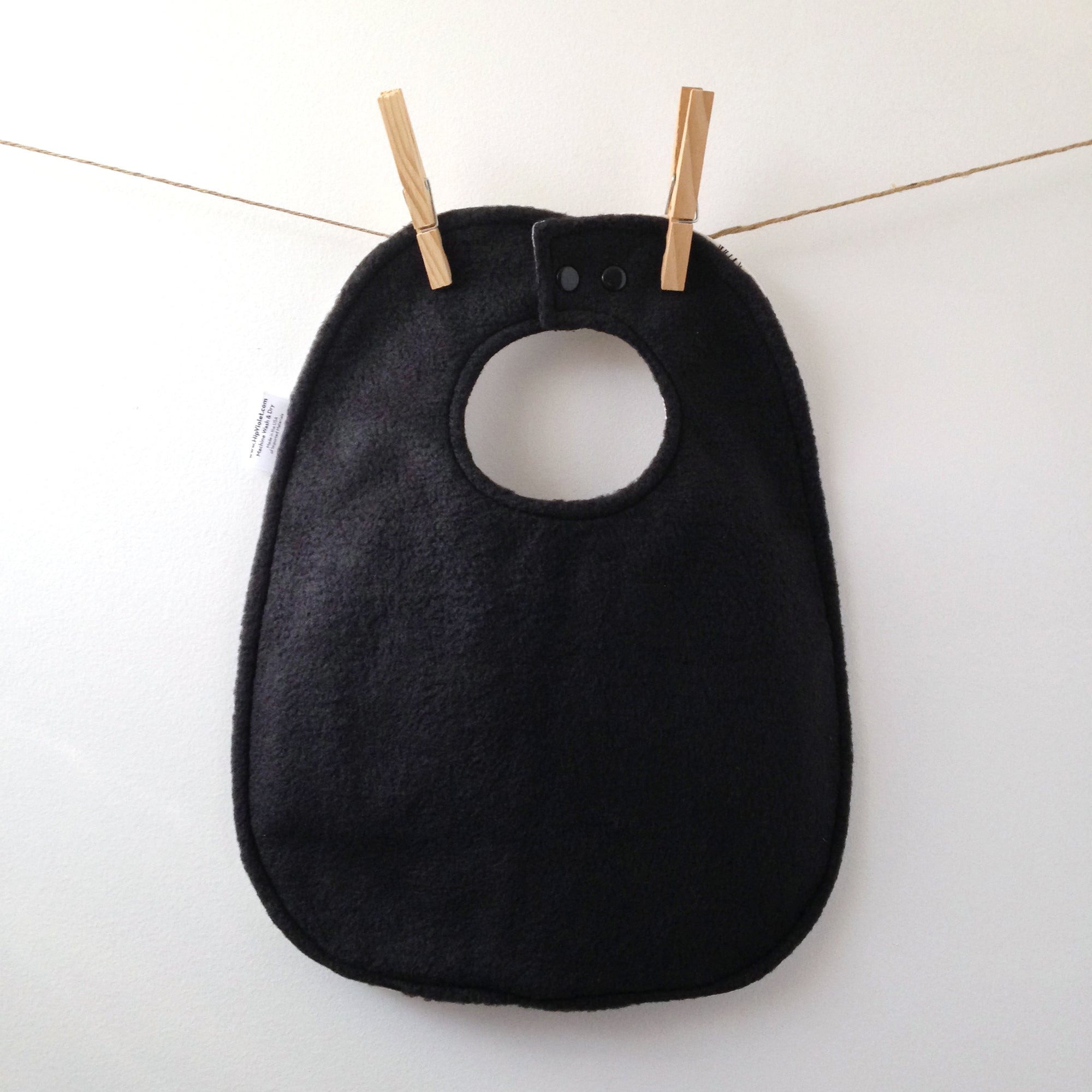 Grey Owls Baby Bib