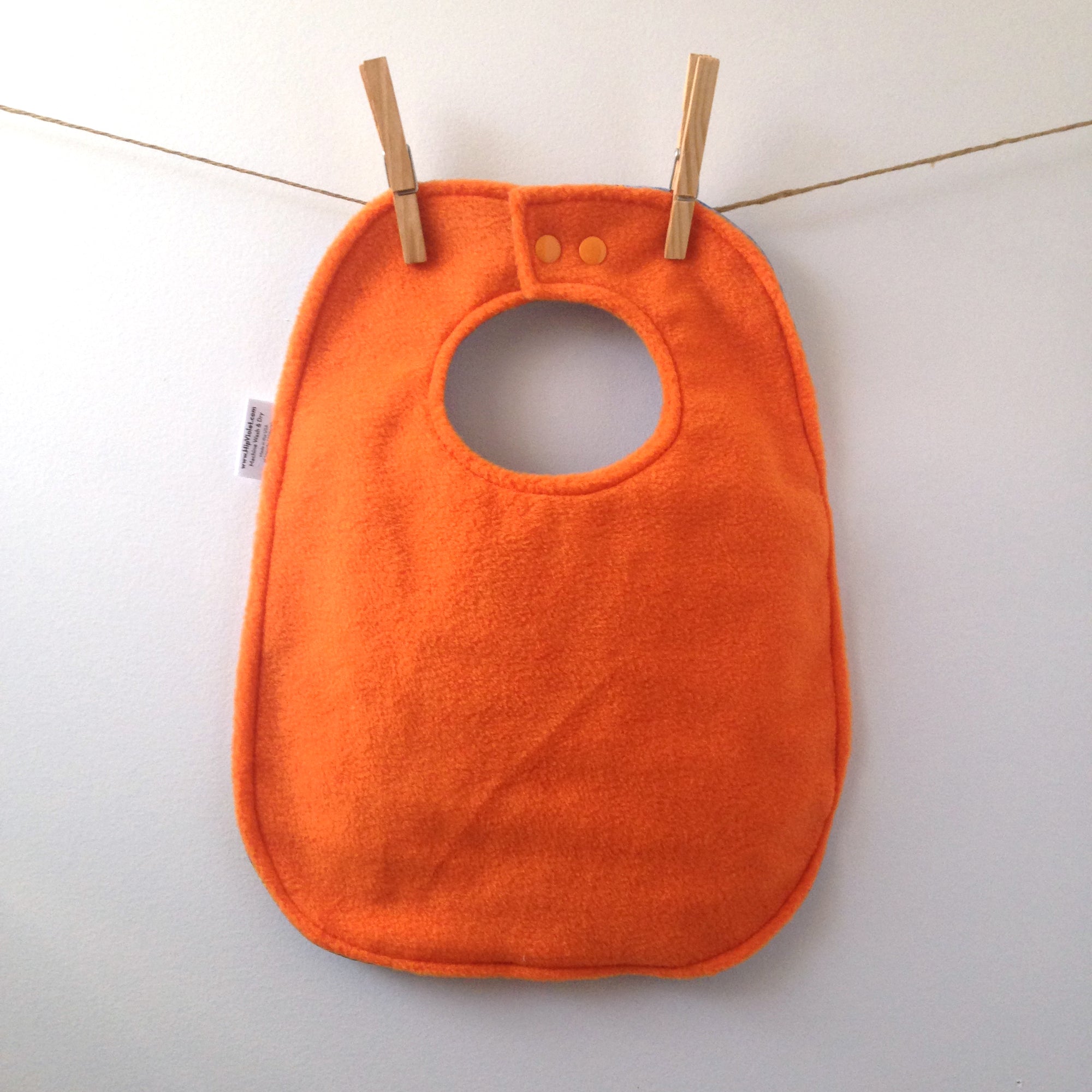 70's Floral Baby Bib