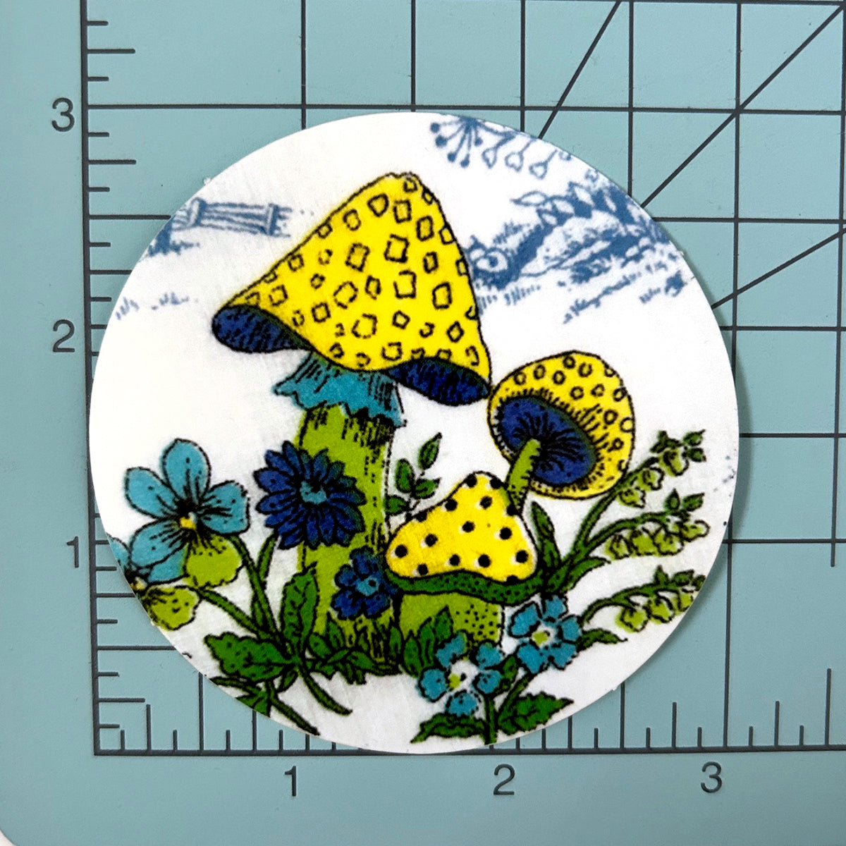 Blue Mushroom Sticker