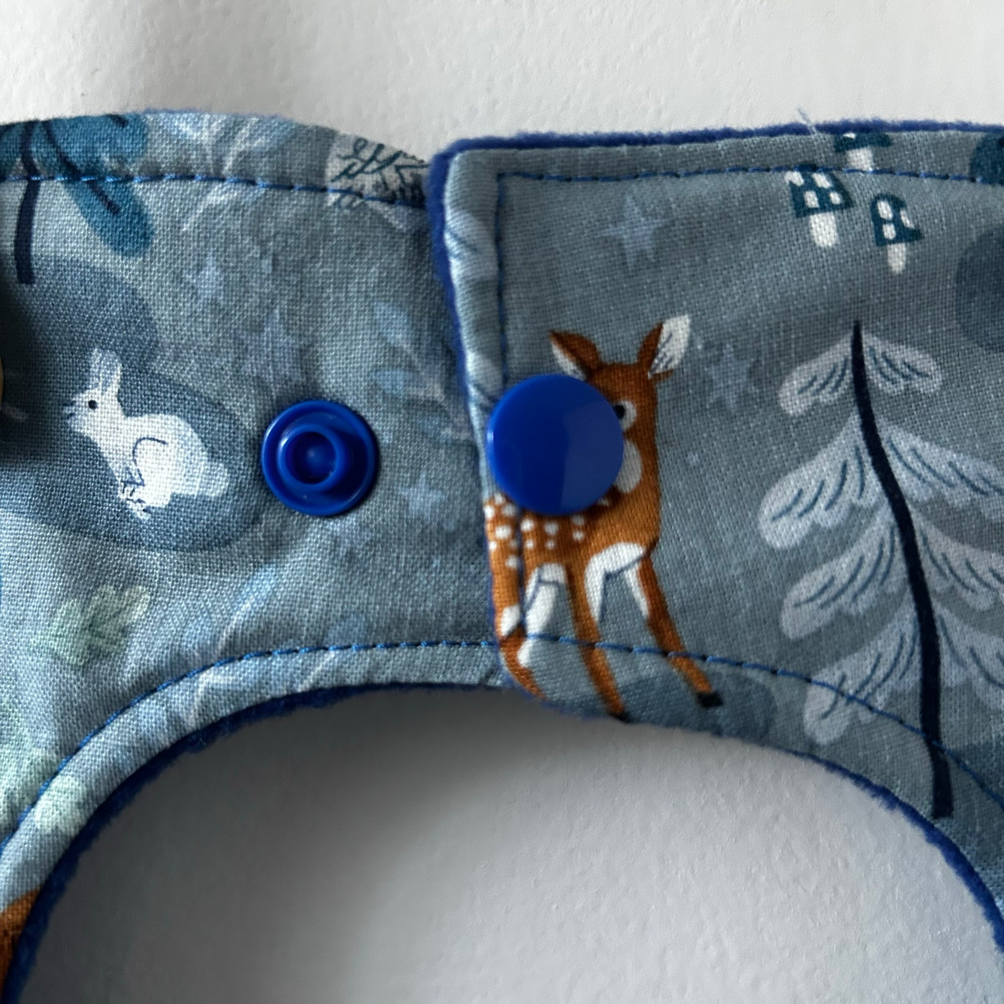 Wildlife Baby Bib - Blue