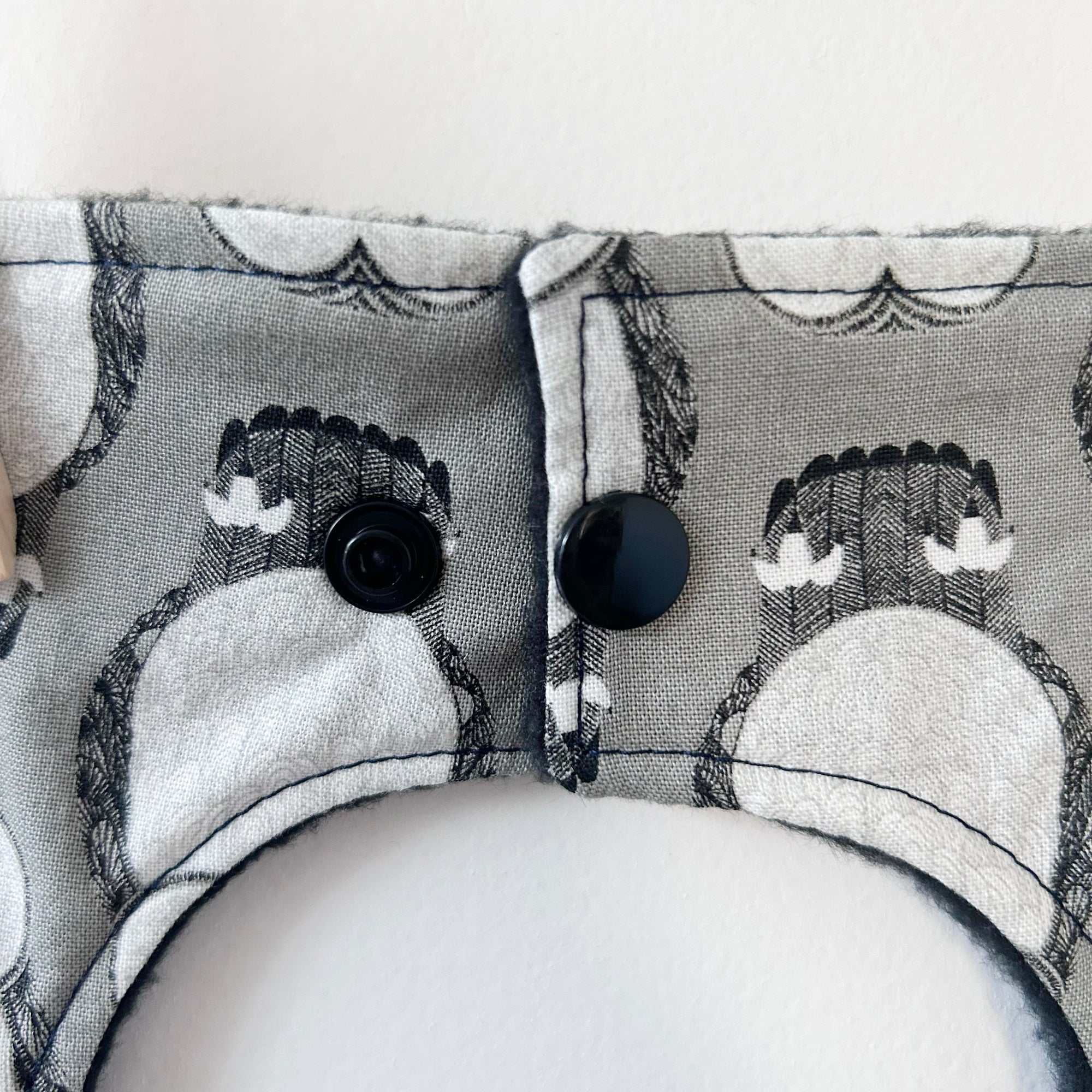 Grey Owls Baby Bib