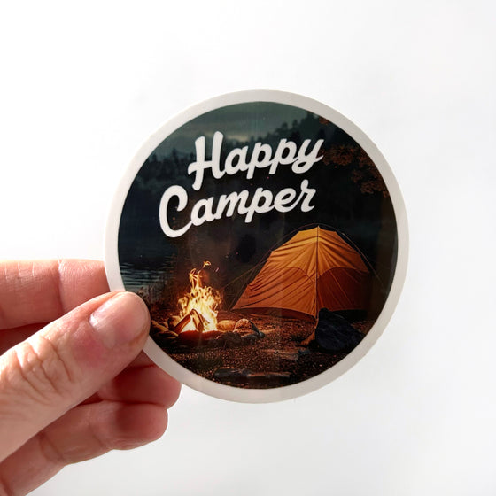 Happy Camper Sticker