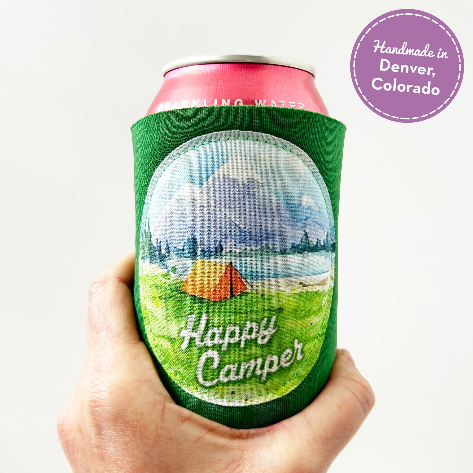 Happy Camper Can Cooler