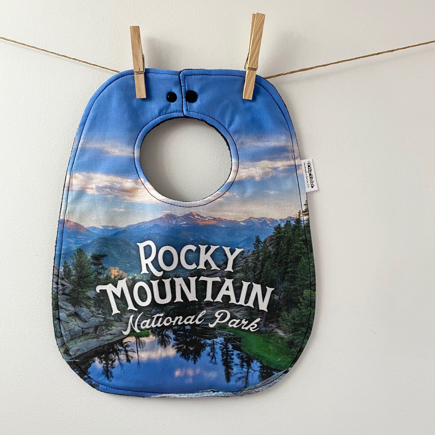 Rocky Mountain National Park Baby Bib