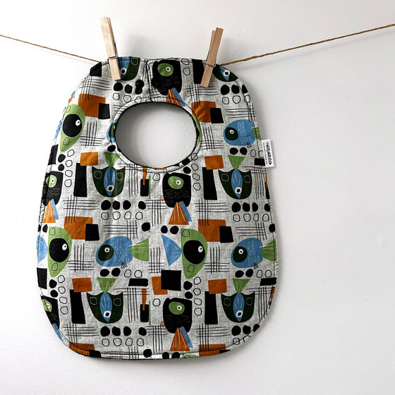 Mid Mod Fish Baby Bib