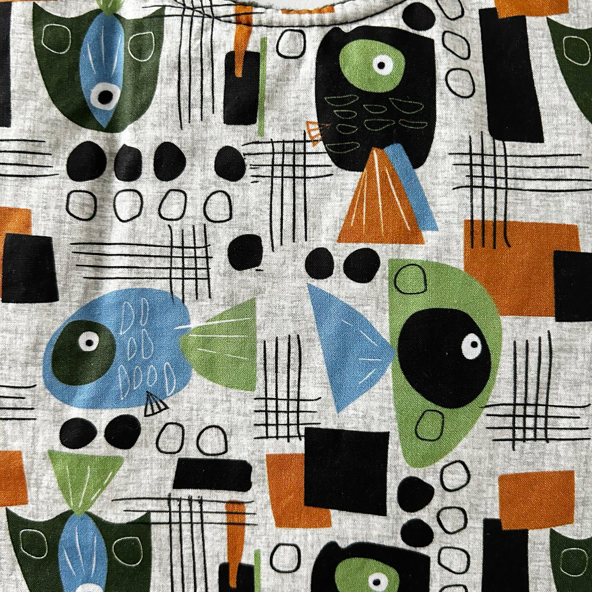 Mid Mod Fish Baby Bib