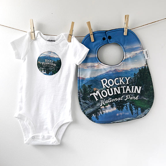 Rocky Mountain National Park Baby Bib