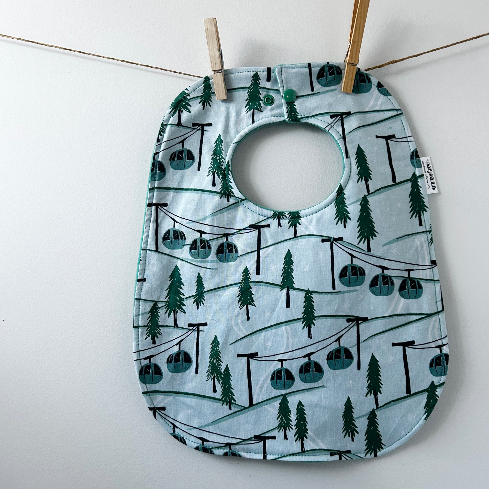 Ski Lift Baby Bib