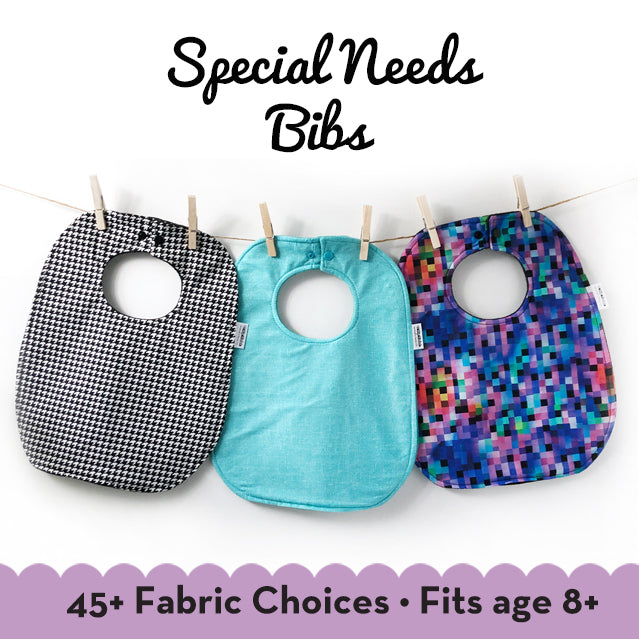 Special Needs Bib - 45+ Fabric Choices - Teen Bib