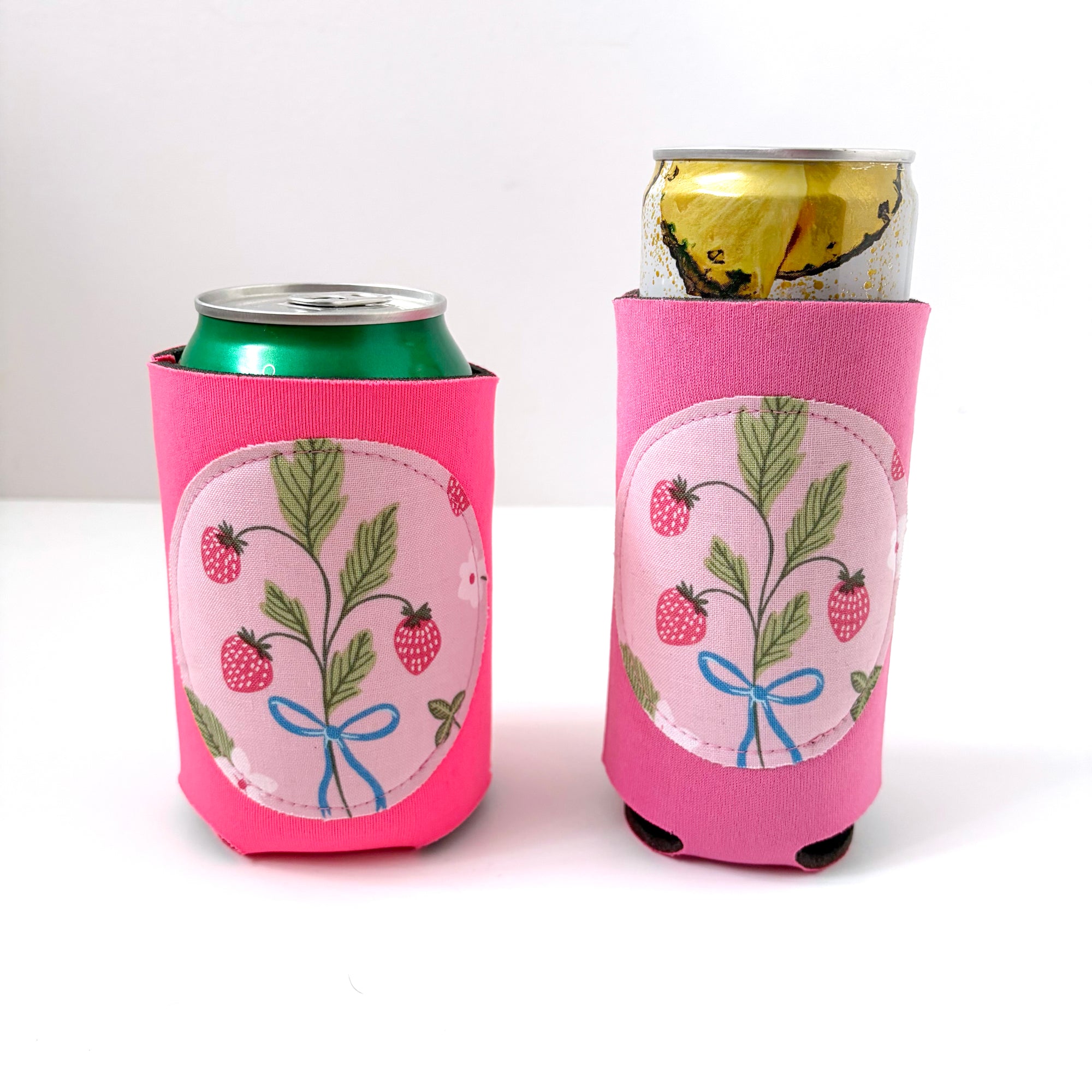 Strawberry Can Cooler - Regular or Slim Size