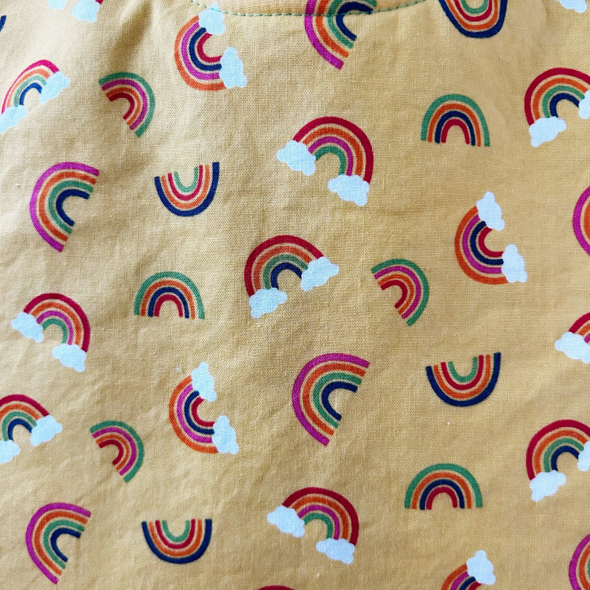 Yellow Rainbow Baby Bib