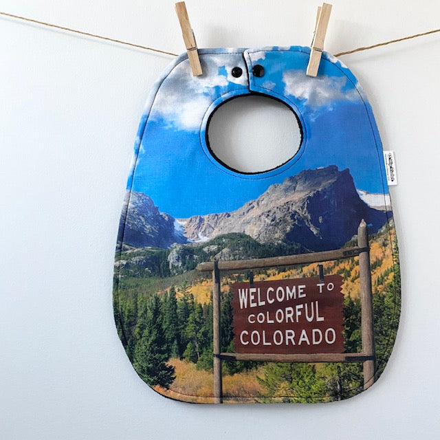 Welcome to Colorful Colorado Baby Bib