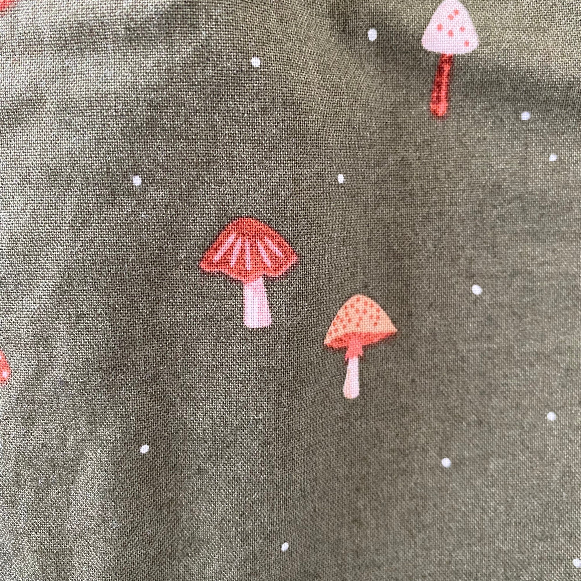 Olive Mushroom Baby Bib