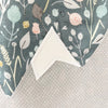 Grey Floral Mountains Baby Bib