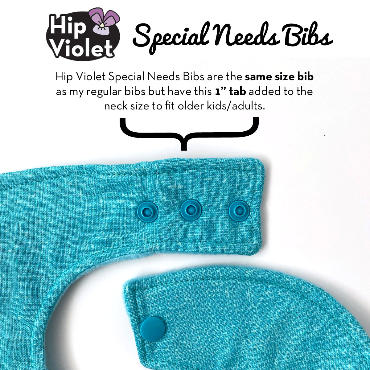 Waterproof Special Needs Bib 3-pack - 45+ Fabric Choices
